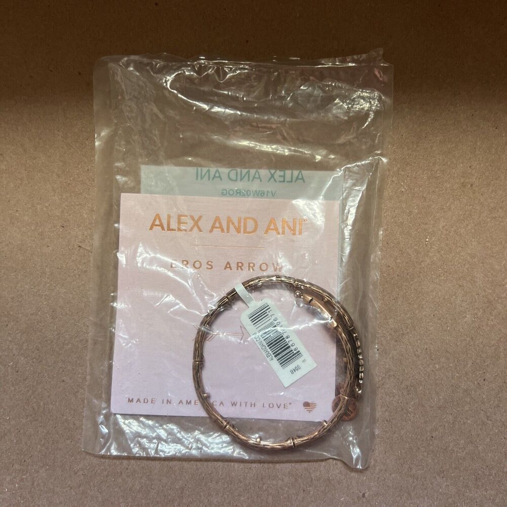 Alex And Ani Eros Arrow Rose Gold Wrap Bracelet NWT